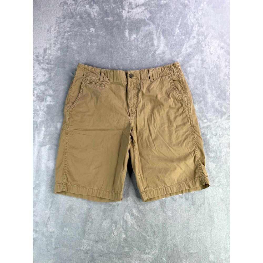 Marc Anthony Chino Shorts Mens 34 Beige Stretch Cotton Mid Rise Everyday Wear
